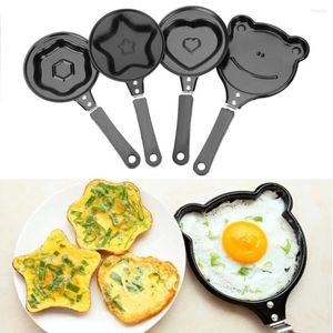 Casseroles Mignon Oeuf Moule Pan Flip Omelette Petit Déjeuner Poêle Antiadhésive Crêpière Mini FryingPan Cuisine Outil