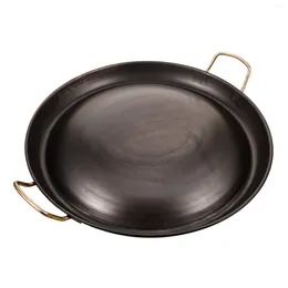 Casseroles à friture poêle concave convexe pot nette antiadhésive petit cadrage double manche multifonctionnel