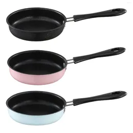 Casseroles Fashionsho Induction Omelette Pan avec longue poignée ronde poêle antiadhésive pour