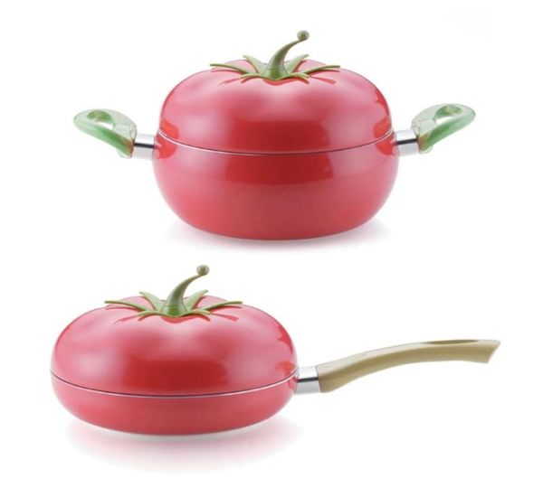 Pans fruit tomate Stockpot Pan à frire de cuisson Cuisine d'induction cuisinière d'aluminium