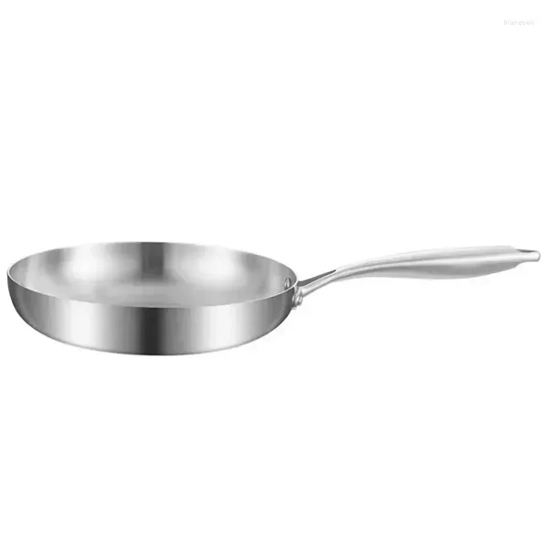 Poêles à frire cuisson S Steak inox Pot oeuf Wok gâteau antiadhésif cinq couches poêle en acier 304