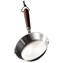 Pannen Koekenpan Omeletten Roestvrij staal Braadolie Kan Eieren Draagbaar Individuele wok
