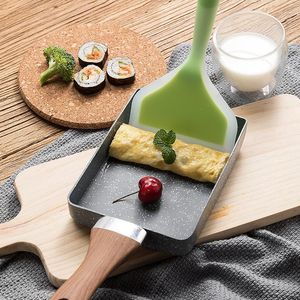 Casseroles Poêle Tamagoyaki Omelette Noir Antiadhésif Fry Egg Pancake Cuisine Pot Utilisation Pour Cuisinière À Gaz