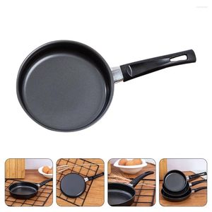 PANS Griddle Mini Pan Nit-Stick Frying Huishoudige steak draagbaar klein met cakekorst wok