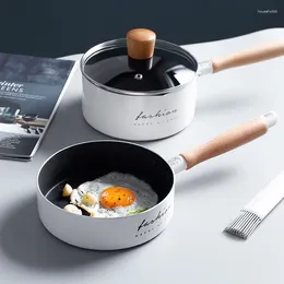 Pannen Japanse keuken Wok Frituren Eierpan Mini Babyvoeding Pot Non-stick Steamer Set Koken Crêpe Maker Melk Kookgerei