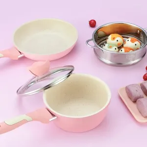 Casseroles coréen bébé complément alimentaire Pot petit lait Maifan pierre antiadhésive cuisson nouilles ménage multi-fonction gaz