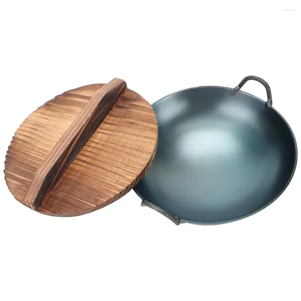 Poêles Mini amphore Wok, décoration de maison, ornement de cuisine, modèle de scène de maison binaurale, travail en bois, jouet de simulation, ustensiles de cuisine miniatures