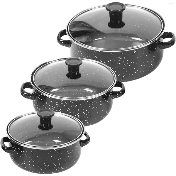 Casseroles Mini Pot En Émail Petite Sauce Pan Soupe Cuisson Ustensiles De Cuisine En Céramique Avec Poignée Pots Bouillant Nouilles Instantanées