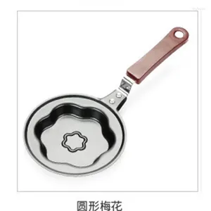 Casseroles Mini antiadhésif 12 cm Omelette Pan Maker Outils Moule Cuisine Gâteau Pot Friture Petit Déjeuner Flip