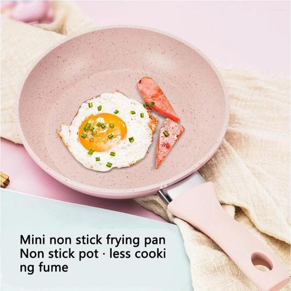 Mini poêle à frire en pierre avec revêtement antiadhésif en Silicone, poignée anti-brûlure, crochet, ustensiles de cuisine, ustensiles de cuisine, Pot Wok