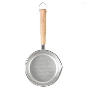 PANS Non Stick Fry Pan 316 roestvrijstalen omelet omelet biefstuk honingraat anti-stick (14 cm) ei voor eieren mini-pannenkoek