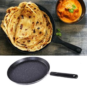 Pannen Non-stick Koekenpan Aluminium Crêpe Pannenkoek Ei Steak Pot Pizza Panckae Met Handvat Kookgerei Kookgerei 231122