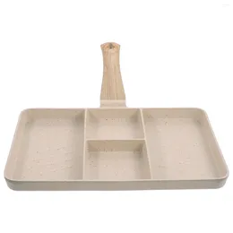 Poêles antiadhésives Omelette Pan Cuisine Friture Multi-fonction Antiadhésive Petit-déjeuner Fourniture Pratique Oeuf En Alliage D'aluminium Utilisation Quotidienne Steak