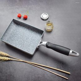 Pannen Non-stick Omelet Pan Rechthoekige Coating Ei Frituren Japanse Gerolde Pannenkoek Keuken Kookgerei Voor Tamagoyaki Koken