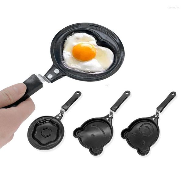 Poêles antiadhésives en fer dessin animé Animal Omelette Grill poêle Mini mignon oeuf au plat petit déjeuner friture casseroles cuisine ustensiles de cuisine fournitures