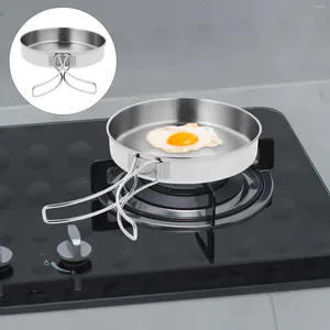 Casseroles extérieures poêle à friture des pots de camping en acier inoxydable