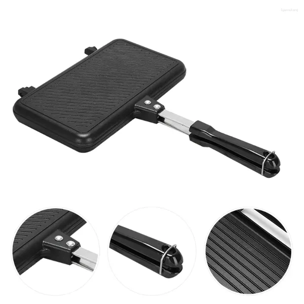 Pans Sandwich Pan Aluminium Friture Pratique Ustensiles De Cuisine Toast Maker Pain Moule Maison Plaque De Cuisson Pain