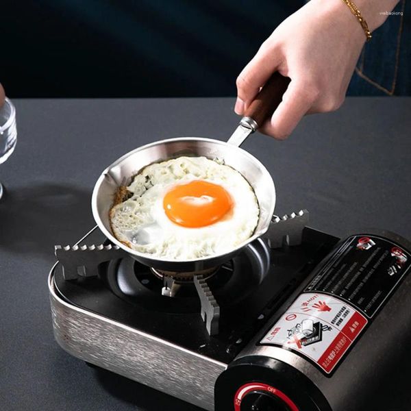 Casseroles à œufs simples à œufs en acier inoxydable Mini petite pâtisserie antiadhésive