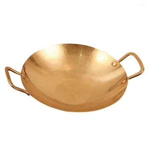 Casseroles Petit pot Amphora Plaque de cuisson Poêle chinoise Sauté en acier inoxydable Cuisine Métal