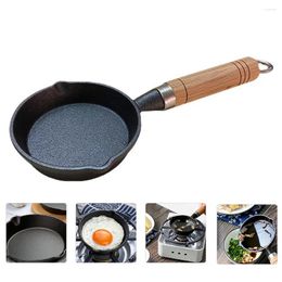 Padelle Pentole da campeggio in acciaio inossidabile Pentole per l'olio Home Mini Cucina domestica Pancake in ferro