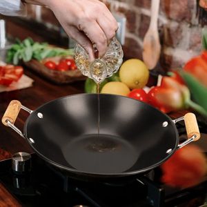 Casseroles en acier inoxydable cuisson Wok cuisine usage quotidien ustensiles ménage Pot légumes maison nourriture ustensiles de cuisine accessoires 231019
