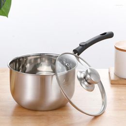 Casseroles antiadhésives en acier inoxydable, Pot multifonction pour la maison, aliments complémentaires pour bébé, petite friture au lait pour ustensiles de cuisine