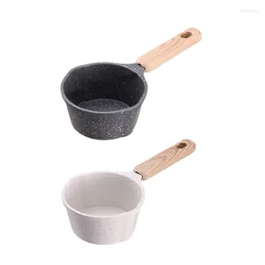 Casseroles enduites de pierre, Pot d'éclaboussure d'huile durable, facile à nettoyer, matériau Non aluminium pour