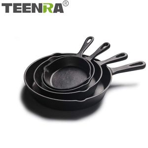 Sartenes TEENRA Sartén de hierro fundido Sartén antiadherente Olla de cocina Desayuno Tortilla Panqueque Utensilios de cocina para el hogar 2305706