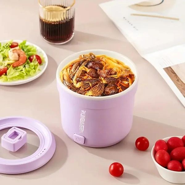 Sartenes Enchufe de EE. UU. Caldero eléctrico Multifuncional Hogar Olla pequeña Fideos Cocina Superficie antiadherente Olla caliente eléctrica Pequeño Mini Instantáneo