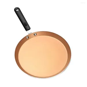 Casseroles Wok Petit-déjeuner Poêle de ménage Plaque de cuisson Durable Friture Alliage Poêle Halberd Pot antiadhésif Aluminium Maifan Pancake Pierre Steak