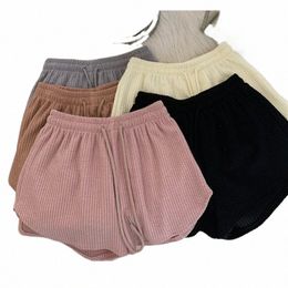 Pantalons courts de sport pour femmes, Shorts holgados de style fino, informels, grande taille, pierna ancha, cintura alta, Verano p84H #