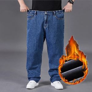 Pantalones Vaqueros Hombre Plus Size Jeans voor Mannen Winter Warm Wijde Pijpen 3048 Losse Lange Broek Baggy 231222