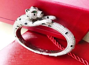 Panthere armband voor vrouw 18 K goud officiële replica sieraden topkwaliteit luxe merk klassieke stijl paar armband hoogste counte8260176