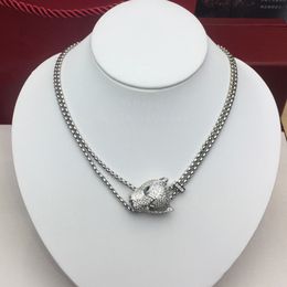 Panthere ketting voor dames ontwerper voor mannen diamant smaragd verguld 18K hoogste tegenkwaliteit klassieke stijl mode luxe premium geschenken 014