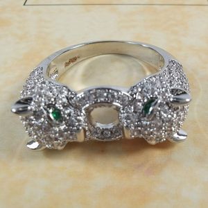 Anillo Panthere para mujer diseñador para hombre diamante Esmeralda gafas Chapado en oro 18K T0P calidad más alta calidad de contador regalos premium de lujo 011