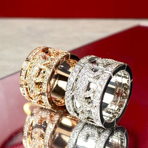 Anillo de Panthere para mujer diseñadora para hombre diamante damond oro plateado 18k t0p calidad reproducción oficial de regalo exquisito estilo clásico 016