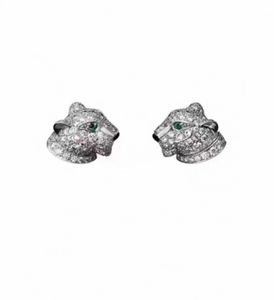 panthere serie oorbellen voor vrouwen ontwerper Grootmoeder Emerald Verguld 18K T0P kwaliteit hoogste teller kwaliteit mode-sieraden exquise cadeau 006