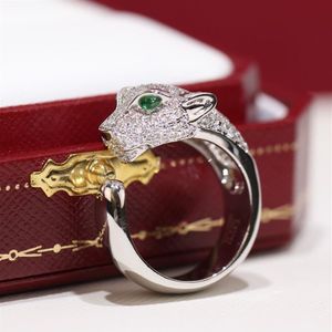 Panthere serie ringen vintage stenen fabriek direct s retro hoge kwaliteit merk voor vrouw AAAAA 18K verguld geadvnced dia201N