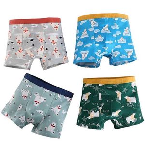 Culotte 4 pièces / lot de garçons sous-vêtements en coton sous-vêtements pour enfants de 1 à 13 ans