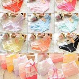 Panties 4pcs Teenage Flamingos Underpants Young Girl Briefs Comfortable Cotton Panties Kids Underwear 10-20T Y240528