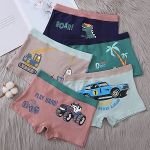 Culottes 5pcs / lot 1 12Y Enfants Sous-Vêtements De Bande Dessinée Boxers Culotte Adolescent Culotte Enfants Shorts Pour Garçons 221205