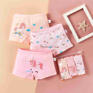 Culotte Enfants Fille Mémoires Coton Doux Toddler Cartoon Fille Culotte Courte Enfant Sous-Vêtements pour Bébé Adolescent Underpant 2 15 Ans x0802