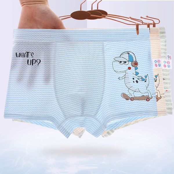 Culottes Sous-vêtements pour enfants pour enfants Cartoon Shorts Coton doux Slip Garçons Motif de dinosaures 5Pcs / lot 221205