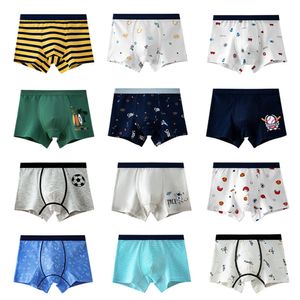 Bragas Ropa interior para niños Pantalones cortos de dibujos animados Calzoncillos de algodón suave Niños 24Pairslot 230322