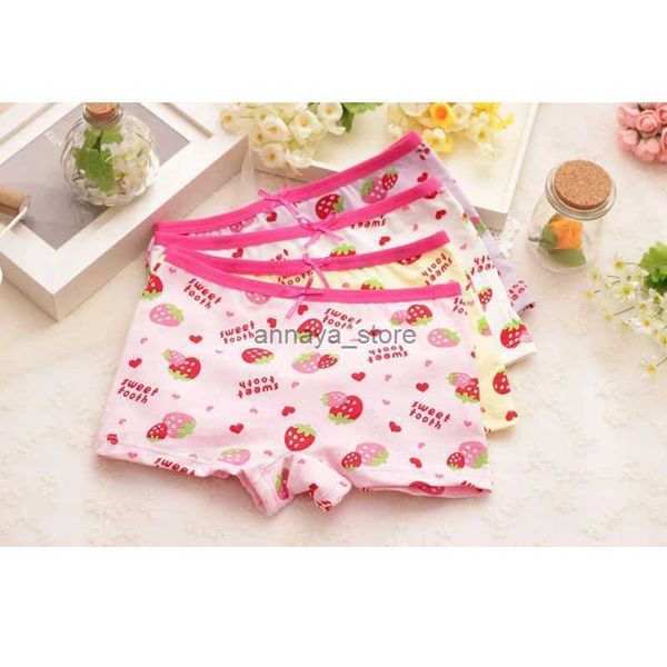 Culottes Mignon fraise imprimé coton caleçon arc enfant enfants pantalons bébé filles sous-vêtements culottes en gros accessoires UD14L23116