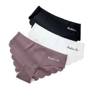 Slipje voor vrouwen naadloze panty set solide onzichtbare ondergoed sexy lage taille slips vrouwen onderbroek lingerie dropship 3 stks y0823