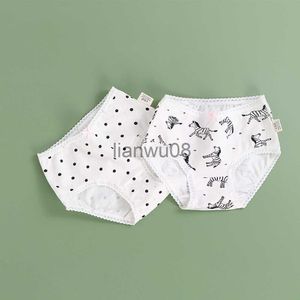 Culottes Filles Culottes Enfants Coton Sous-Vêtements Slips Enfants Trellis Chat Lumineux Dessin Animé Court Pour Adolescentes 2Pcs Lot x0802