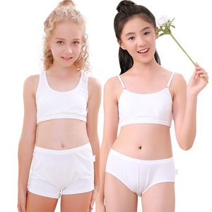 Culottes Sous-vêtements pour filles Costumes Bretelles Gilets Étudiants en développement Soutiens-gorge pour enfants Costume pastoral confortable Princesse Coton Été