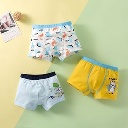 Culotte Enfants Garçon Sous-Vêtements En Coton 4 Saisons Boxer De Bande Dessinée Ado Grande Fille Confortable Doux Toddler Shorts Enfant Croissance 3 Pièces 221205