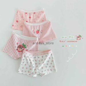 Slipje Katoenen jongensshorts voor kleine meisjes Peuterslipjes Babyprinsesondergoed (4 stuks) L23116